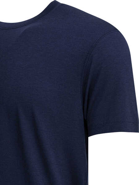 Tricouri Tom Ford Lyocell and cotton T-shirt Blue Barbati (BM 19713273) 3