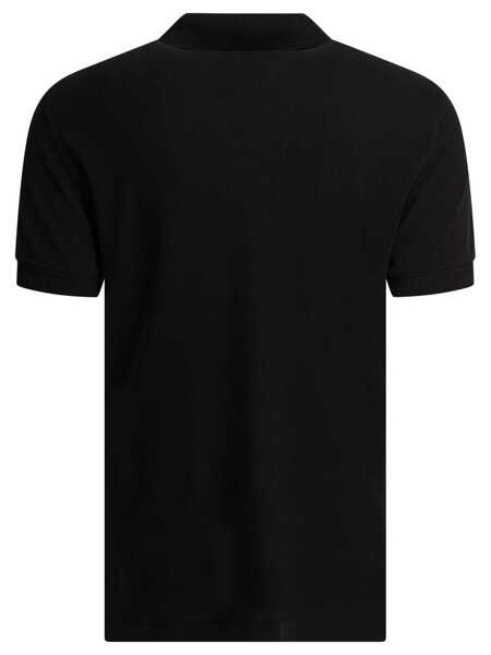 Tricouri Polo Tom Ford Lyocell pique polo shirt Black Barbati (BM 19713285) 2