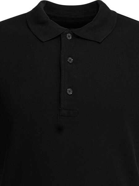 Tricouri Polo Tom Ford Lyocell pique polo shirt Black Barbati (BM 19713285) 3