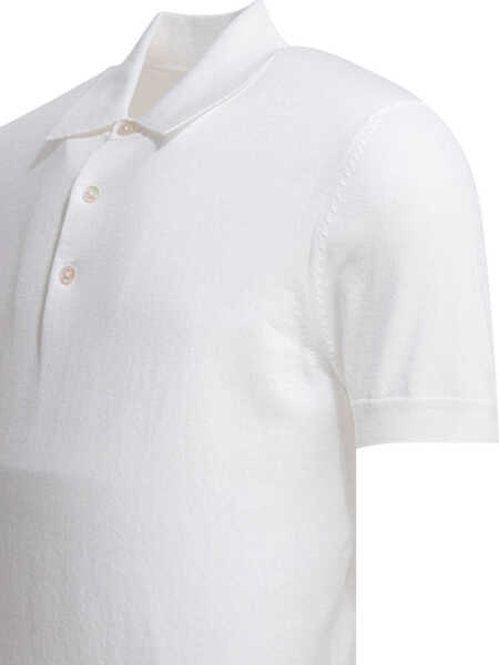 Tricouri Polo Tom Ford Cotton knit polo shirt White Barbati (BM 19713294) 4