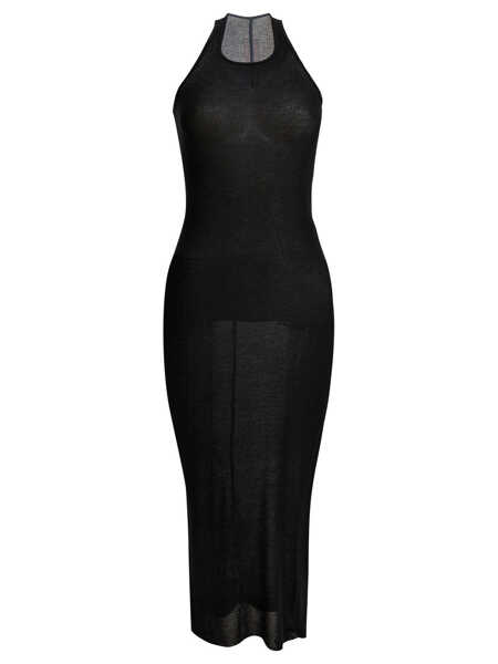 Rochii elegante Rick Owens Silk blend sleeveless dress Black Femei (BM 19713315) 1