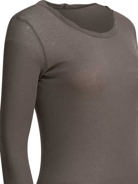 Rochii elegante Rick Owens Cotton midi dress Brown Femei (BM 19713318) 4