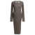 Rick Owens Cotton midi dress Brown