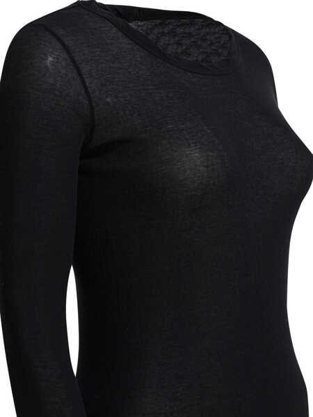 Rochii elegante Rick Owens Cotton midi dress Black Femei (BM 19713330) 4