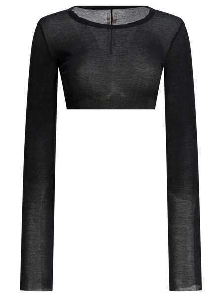 Bluze Rick Owens Long-sleeved crop top Black Femei (BM 19713342) 1