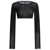 Rick Owens Long-sleeved crop top Black