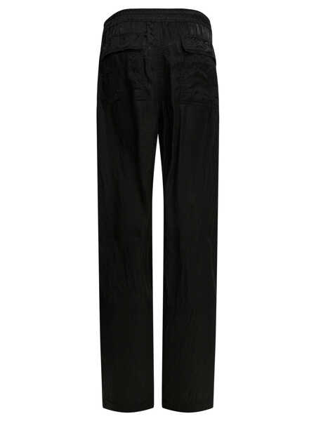 Pantaloni casual Rick Owens Dietrich Drawstring Pants Black Femei (BM 19713345) 2