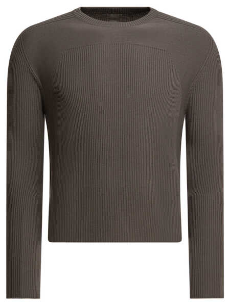 Pulovere Rick Owens Virgin wool crewneck sweater Grey Barbati (BM 19713360) 1