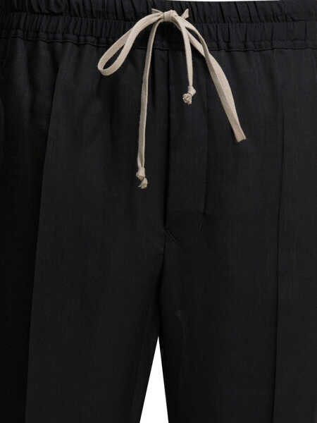 Pantaloni casual Rick Owens Drawstring Slim Long Pants Black Barbati (BM 19713366) 3
