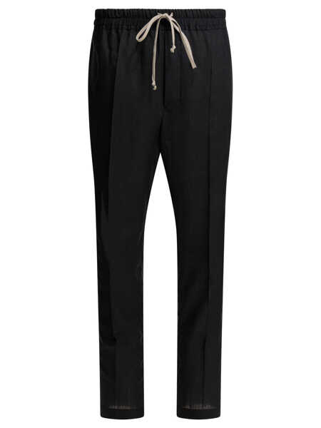 Pantaloni casual Rick Owens Drawstring Slim Long Pants Black Barbati (BM 19713366) 1