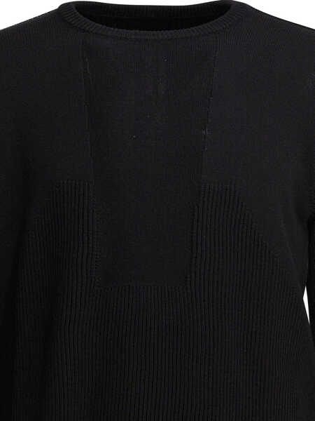 Pulovere Rick Owens Virgin wool crewneck sweater Black Barbati (BM 19713372) 3