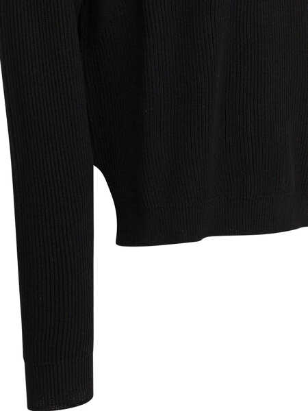 Pulovere Rick Owens Virgin wool crewneck sweater Black Barbati (BM 19713372) 4