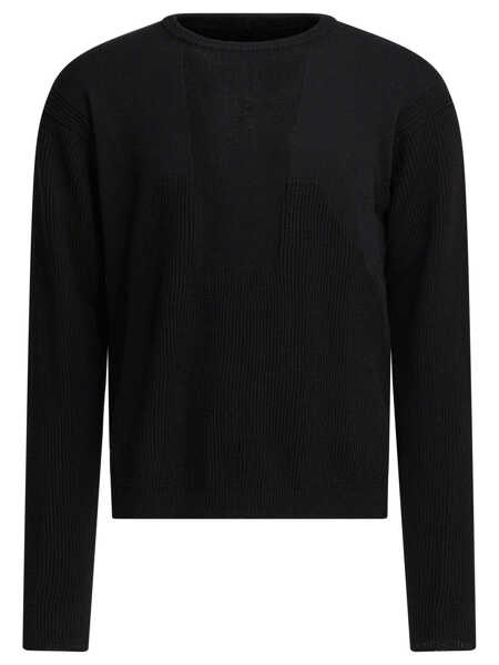 Pulovere Rick Owens Virgin wool crewneck sweater Black Barbati (BM 19713372) 1