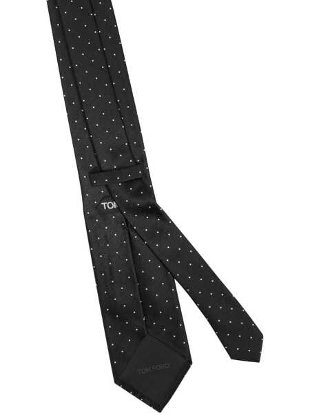 Cravate Tom Ford Polka dot silk ties Black Barbati (BM 19713411) 2