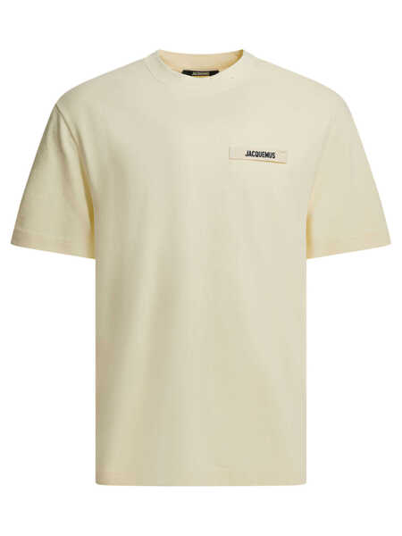 Tricouri JACQUEMUS Gros Grain T-shirt Beige Barbati (BM 19713420) 1
