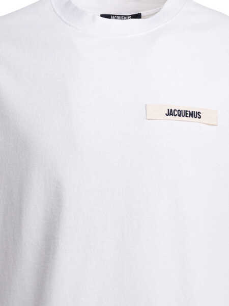 Tricouri JACQUEMUS Gros Grain T-shirt White Barbati (BM 19713423) 3