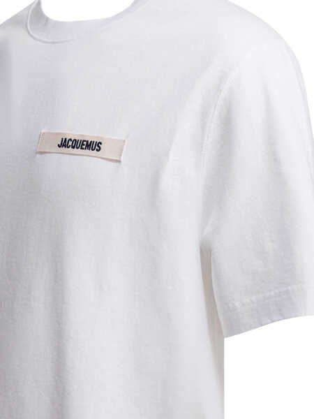 Tricouri JACQUEMUS Gros Grain T-shirt White Barbati (BM 19713423) 4