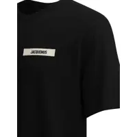 Tricouri pentru Barbati - Tricouri JACQUEMUS Gros Grain T-shirt Black Barbati (BM 19713426) - B-mall.ro