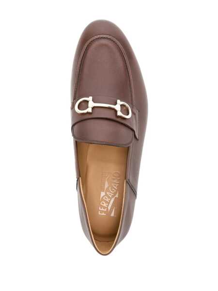 Mocasini Salvatore Ferragamo Salvatore Ferragamo Gin Leather Loafers Brown Barbati (BM 19713444) 4