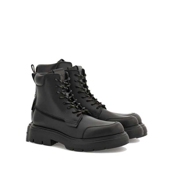 Bocanci casual Salvatore Ferragamo Salvatore Ferragamo Lace-Up Boots Black Barbati (BM 19713453) 2