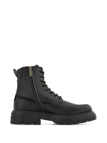 Bocanci casual Salvatore Ferragamo Salvatore Ferragamo Lace-Up Boots Black Barbati (BM 19713453) 5