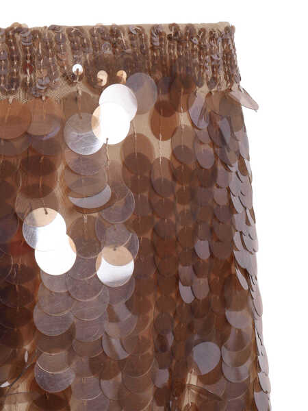 Fuste P.A.R.O.S.H. MINI SKIRT Brown Femei (BM 19713468) 3