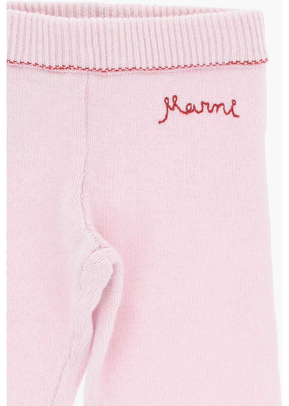 Pantaloni casual Marni Wool And Cashmere Pants With Embroidered Logo Pink Baieti (BM 19713485) 2
