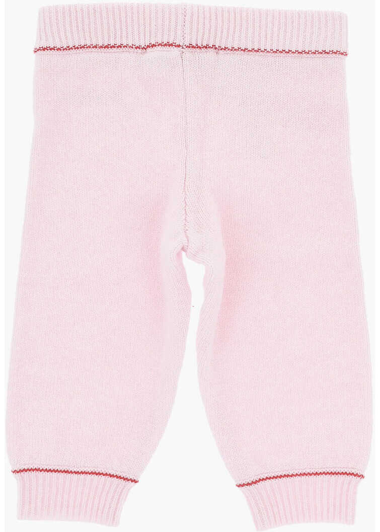 Pantaloni casual Marni Wool And Cashmere Pants With Embroidered Logo Pink Baieti (BM 19713485) 3