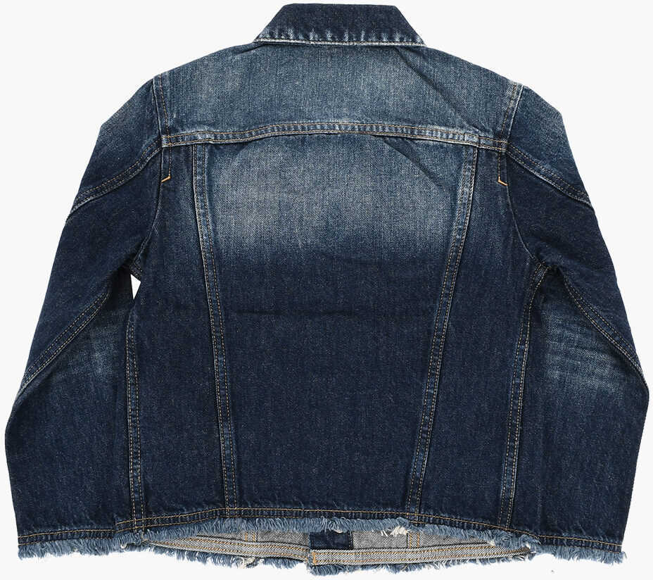 Geci de blugi Diesel Denim Jbarcy-J-S Jacket With Double Breast Pocket Blue Baieti (BM 19713488) 3