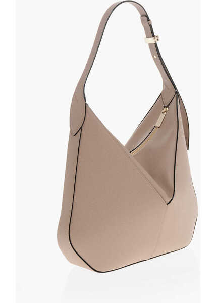 Genti de umar VALEXTRA Textured Leather Shoulder Bag With Zipped Closure Pink Femei (BM 19713494) 2