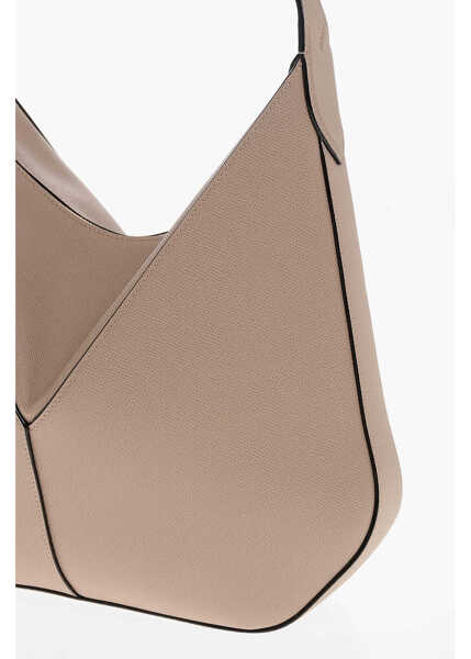 Genti de umar VALEXTRA Textured Leather Shoulder Bag With Zipped Closure Pink Femei (BM 19713494) 3