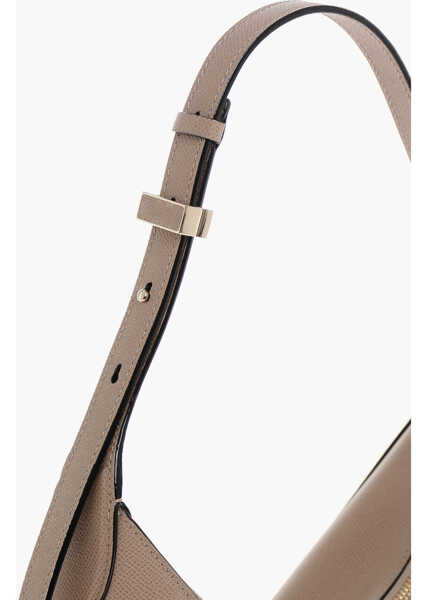 Genti de umar VALEXTRA Textured Leather Shoulder Bag With Zipped Closure Pink Femei (BM 19713494) 4