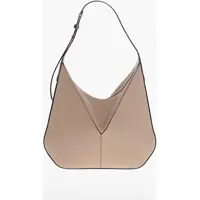 Genti de umar Textured Leather Shoulder Bag With Zipped Closure Femei