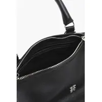 Genti de umar Givenchy Dama - Genti de umar Givenchy Textured Leather Pandora Shoulder Bag With Silver Effect Log Black Femei (BM 19713506) - B-mall.ro