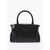 Givenchy Textured Leather Pandora Shoulder Bag With Silver Effect Log Black