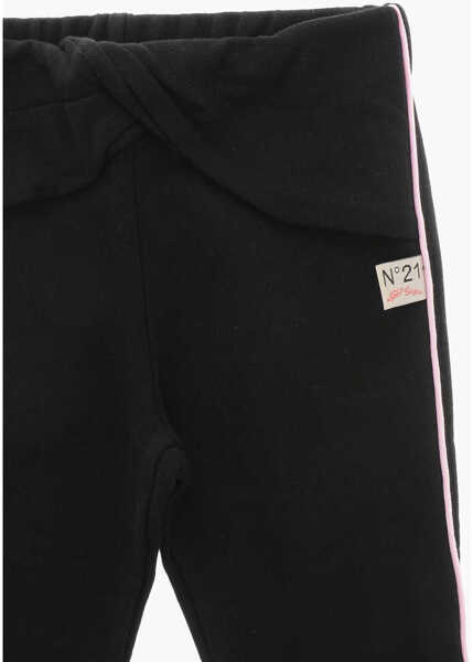 Pantaloni de trening N21 Kids Cotton Sweatpants With Knotted Front Detail Black Baieti (BM 19713509) 2