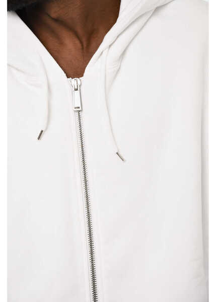 Bluze de trening DSQUARED2 Cotton Hoodie With Zip Closure White Barbati (BM 19713512) 3