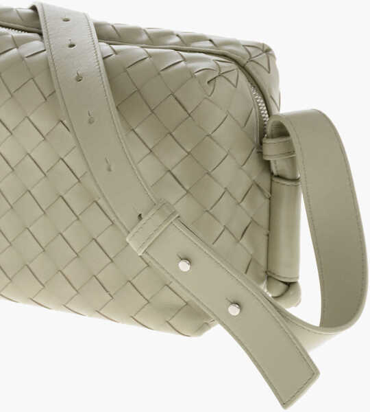 Genti de mana Bottega Veneta Braided Leather Shoulder Bag Green Barbati (BM 19713518) 3