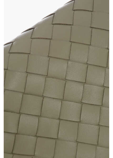 Genti de mana Bottega Veneta Braided Leather Shoulder Bag Green Barbati (BM 19713518) 4