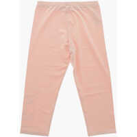 Colanti N&deg;21 Kids pentru Fete - Colanti N21 Kids Stretch Cotton Leggings With Printed Logo Pink Fete (BM 19713521) - B-mall.ro
