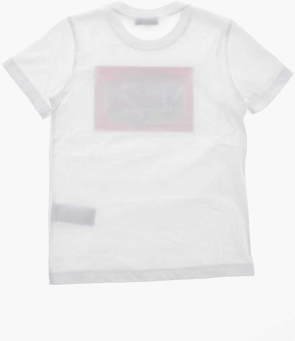 Tricouri N21 Kids Crew Neck Cotton T-Shirt With Reflective Patch White Baieti (BM 19713524) 3