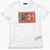 N&deg;21 Kids Crew Neck Cotton T-Shirt With Reflective Patch White