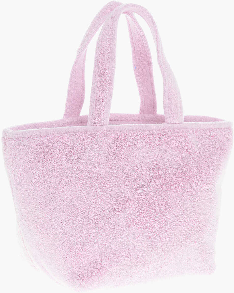 Genti de mana Alexander Wang Cotton Terry Punch Tote Bag With Embossed Logo Pink Femei (BM 19713542) 2