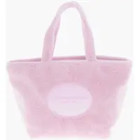 Genti de mana Cotton Terry Punch Tote Bag With Embossed Logo Femei
