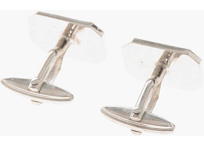 Butoni Lanvin Silver Finished Logoed Cufflinks Silver Barbati (BM 19713545) 2