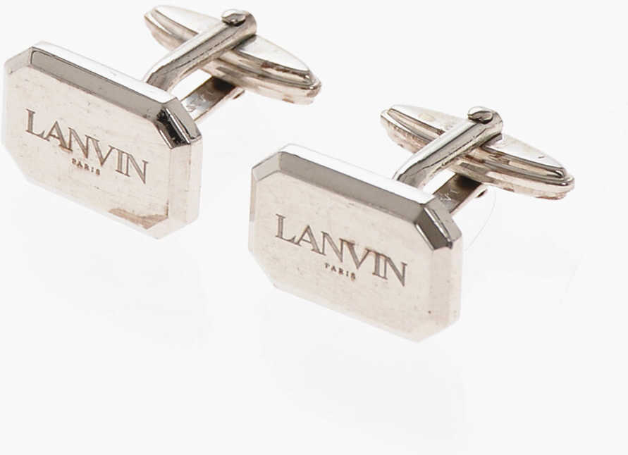 Butoni Lanvin Silver Finished Logoed Cufflinks Silver Barbati (BM 19713545) 1