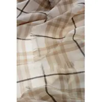Fulare Burberry Dama - Esarfe Burberry Check Cashmere Scarf With Fringes Beige Femei (BM 19713548) - B-mall.ro