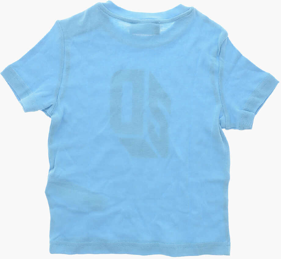 Tricouri DSQUARED2 Cotton Shorts And T-Shirt Set Blue Baieti (BM 19713551) 4