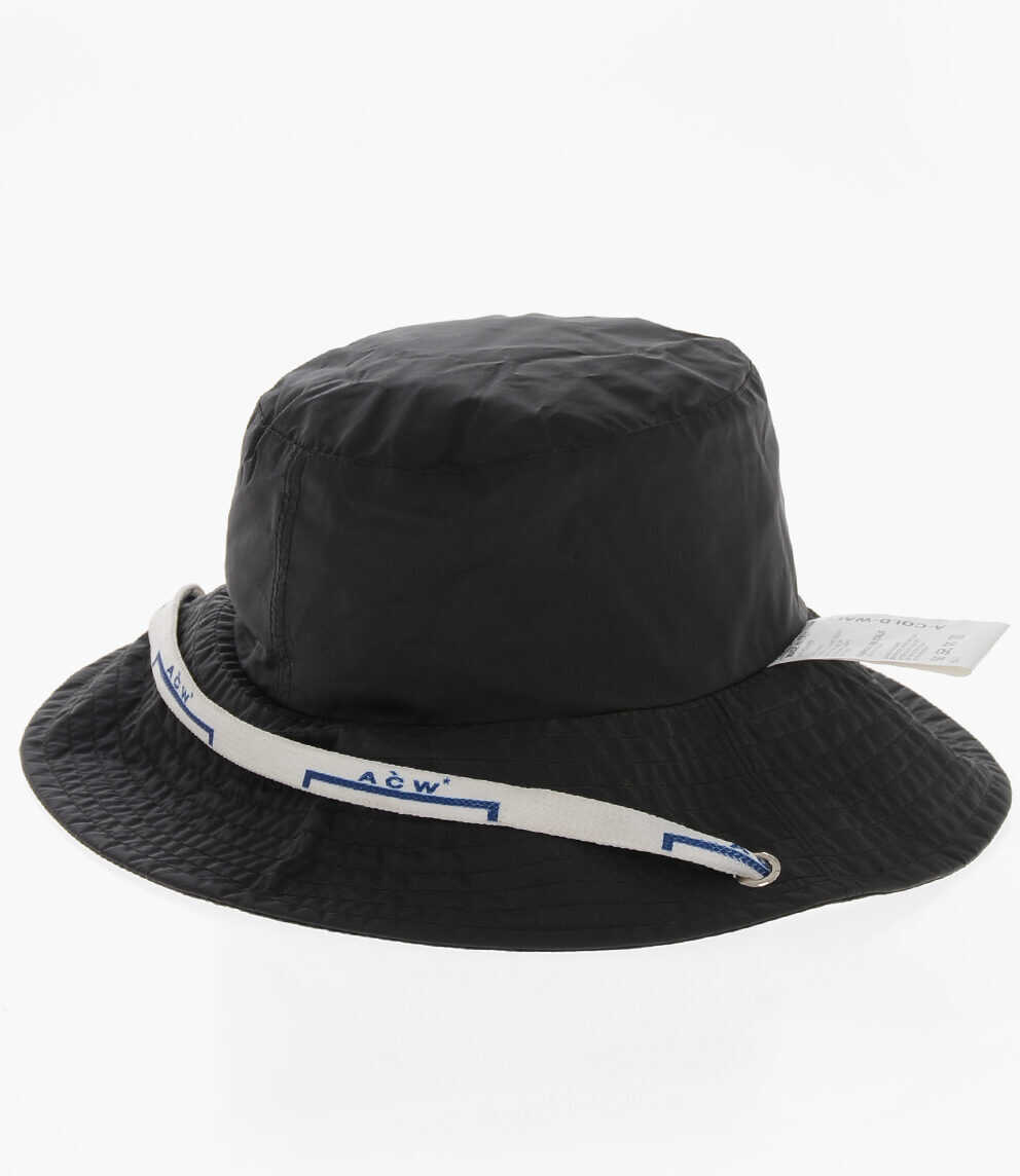 Caciuli A-COLD-WALL Nylon Bucket Hat With Neck Strap Black Barbati (BM 19713563) 2