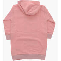 Bluze de trening Diesel pentru Fete - Bluze de trening Diesel Brushed Cotton Drebi Hoodie Dress With Front Logo Pink Fete (BM 19713569) - B-mall.ro